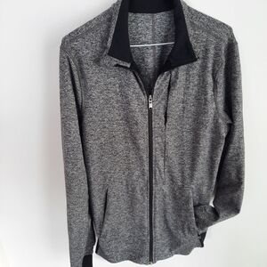 LULULEMON Mens Kung Fu Jacket Size M Heathered Grey